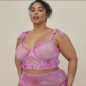 Torrid Heart Mesh Underwire Bralette